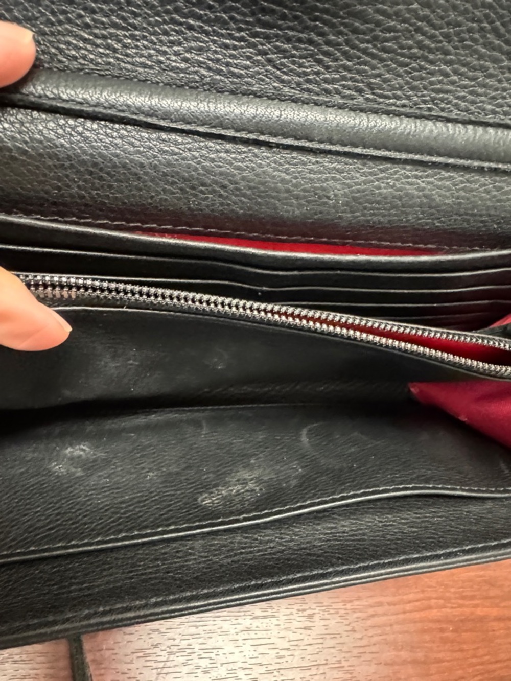 Hammitt AJ Black Leather Crossbody Clutch with Silver Hardware - Picture 9 of 11